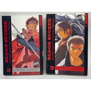 Lot of 2 Anime Manga Books - Blood Sucker Legend of Zipangu Books 2 and 3